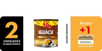 Café Iguaçu 200 g Grátis 10 g