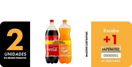 Kit Coca-Cola + Fanta Laranja 2 litros